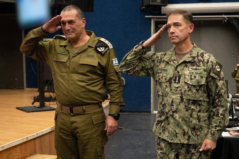 מפקד CENTCOM אדמירל בראד קופר השתתף היום בוועידת מפקדי הגדודים של צה"ל.