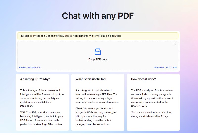 ChatPDF 简直是学习神器，上传 PDF 文件后，可以对它提问任何关于这份 PDF 的问题，以后什么项目的白皮书一上传，人人都可以是独立研究员