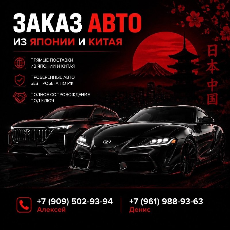 ЧП Новый Уренгой: 🚗 NADACARSВаш автомобиль из Японии и Китая — без риска и переплат!✅ Работаем по договору✅ Полное сопровождение «под ключ