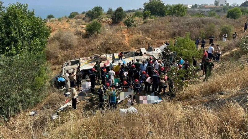 התהפכות אוטובוס באלג'יריה הותירה 25 הרוגים