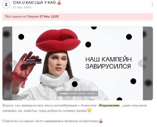 Бренд косметики CHA U KAO оштрафовали на 2,5 миллиона рублей по делу о пропаганде ЛГБТ из-за рекламы с блогером Алексеем Жидковским, передает «Медиазона» из суда в Москве.
