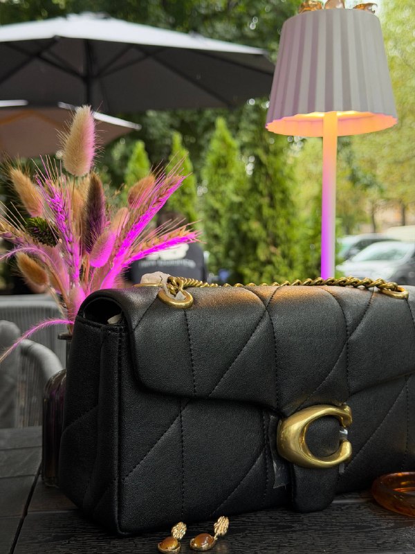 Coach Coach Tabby Shoulder Bag Black Gold, фото 7