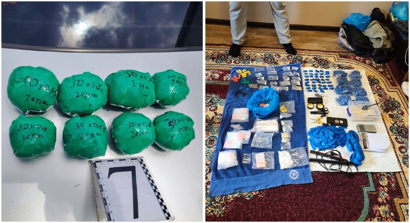 🚫 Qariyb 3,2 kg narkotik moddalar musodara qilindi