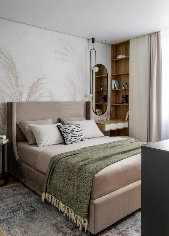 Интерьер квартиры в Старом Осколе. Одно из любимых моих решений здесь фартук кухни, обажаю! А еще цвет санузла! Проект делали в далеком 2022 Семья ... - изображение 5 - еще, интерьер, квартиры