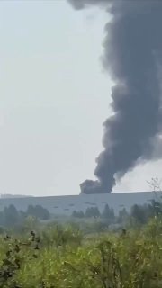 Drone strikes hit a Wildberries warehouse in Yekaterinburg, setting the facility on fire.