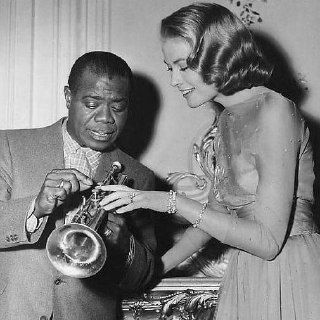Grace Kelly and Louis Armstrong, 1956.Time Machine | Historical Photo
