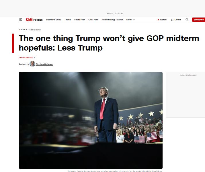 CNN: בעיית הבחירות של הרפובליקנים היא טראמפ עצמו