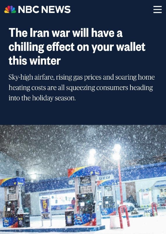 A war with Iran would have a heavy impact on Americans' pockets this winter