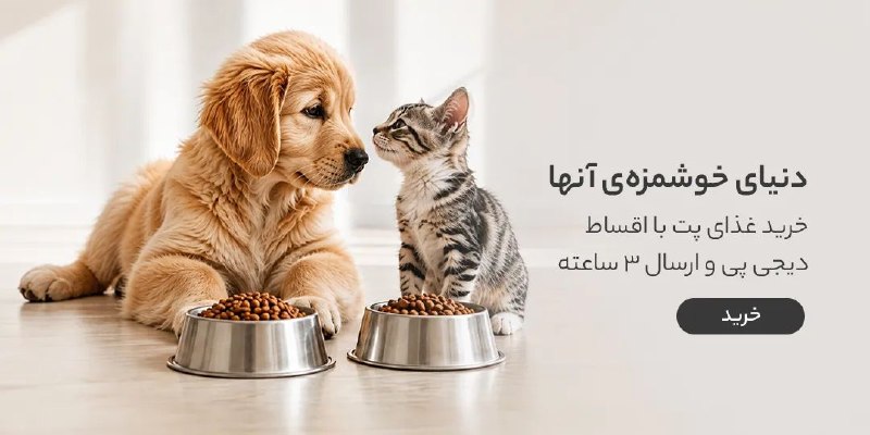 دیجی کالا تخفیف: 🥰 دنیای خوشمزه آن‌هاخرید غذای پت با اقساط دیجی پی و ارسال ۳ ساعته 💯 کد تخفیف ۶۰۰ هزار تومنی محصولات در لینک زیر:💎 مشاهده