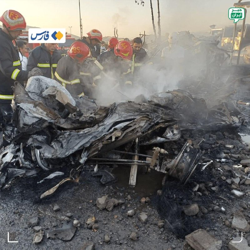 خبر اصفهان: جان‌باختن ۱۰ شهروند سنندجی در آتش‌سوزی تانکر سوخترئیس مرکز فوریت‌های پزشکی کردستان: در پی وقوع آتش در یک دستگاه تانکر حا