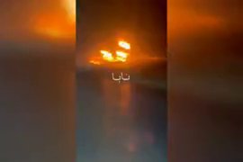 🎥 שריפה גדולה בתחנת דלק באזור כורדיסטן בעיראק