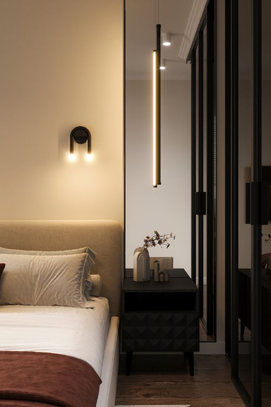 Ловите вдохновение из этого московского проекта для девушки Уютная спальня, балкон, стильные ванные комнаты что бы вы добавили? Спальня 13,1 кв.м Б... - изображение 2 - проекта, спальня, балкон