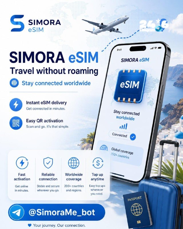 🇮🇱 טסים לחו"ל? הישארו מחוברים עם ה-eSIM של SIMORA. אינטרנט במאות מדינות. eSIM מיד לאחר התשלום. התקנה פשוט…