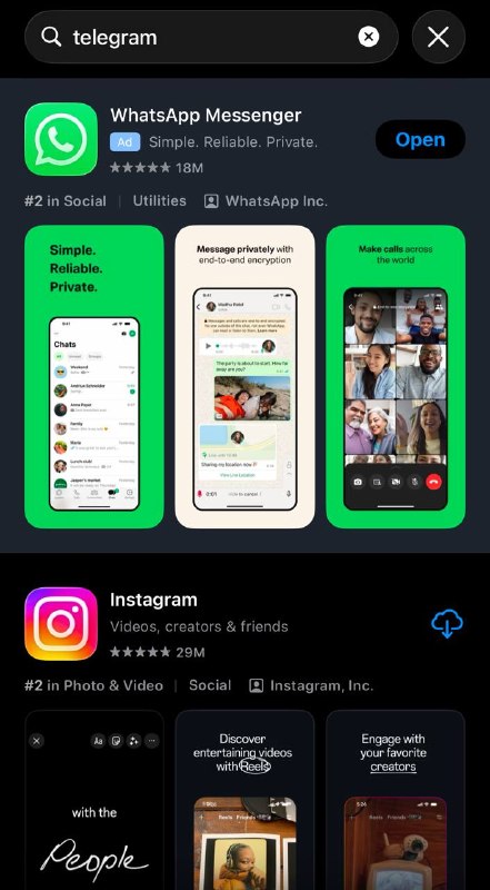 telenews: ⚠️ JUST IN: Telegram Disappears From iOS App StoreTelegram has disappeared from the App Store for all iOS users. The rea