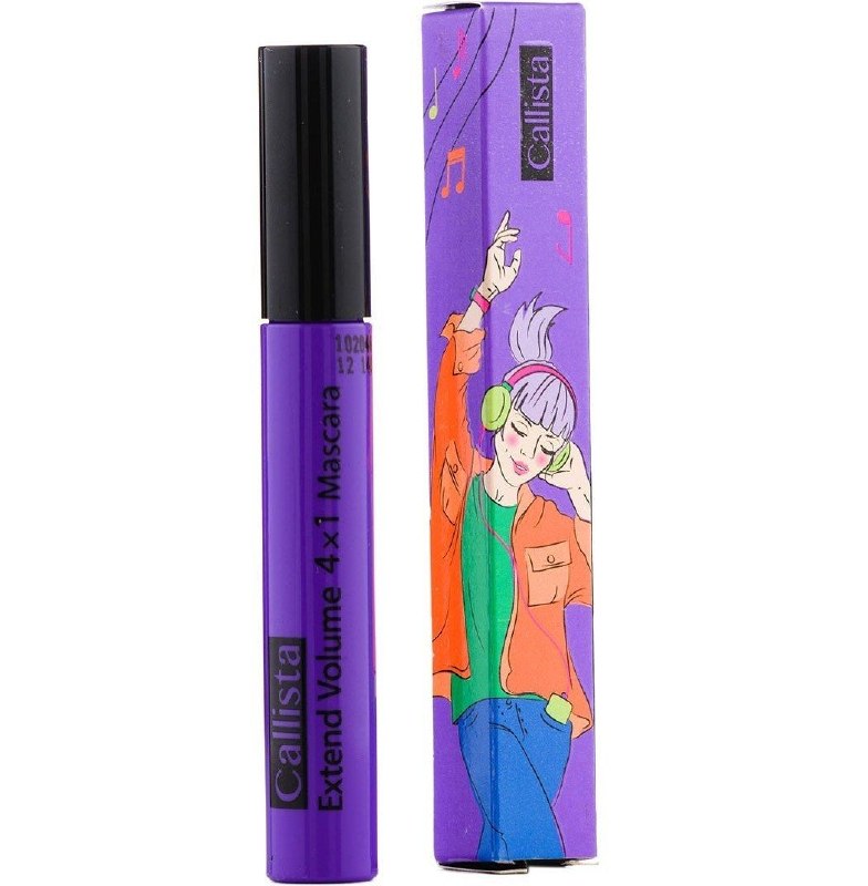 فروشگاه آرایشی ینا: ریمل کالیستا حجم دهنده اکستند ولوم چهار کاره بنفشCallista Extend Volume 4in1 Mascara