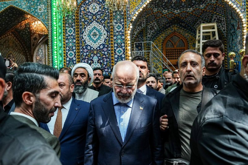 ايران بالعربي: 👆 بالصـــــــــــــــــــــــــــورة #قاليباف خلال زيارة للعتبة الكاظمية في بغداد👆 بالصـــــــــــــــــــــــــــورةقال