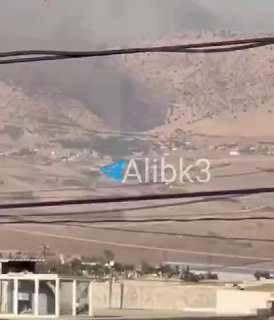 תקיפות ישירות בסולימניה, כורדיסטן העיראקית, ועמודי עשן עולים.