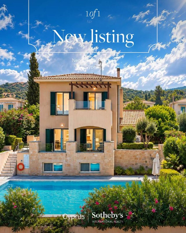 3-bed villa with pool near beach in Neo Chorio, Paphos photo 1
