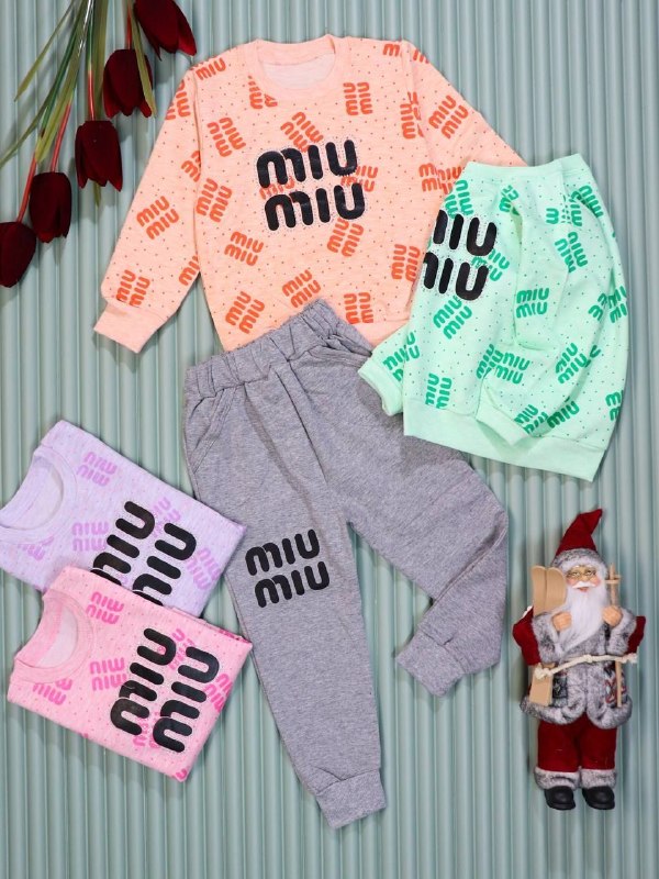 پخش بچگانه نی نی ناز👫: 👫بلوز و شلوار دخترانه چاپ MIU MIU 👫📏سایز ۳۵/۴۰/۴۵📏🎫کد کالا: ۱۶۳۵۸🎫💵قیمت ۴۴۹۰۰۰ تومان💵