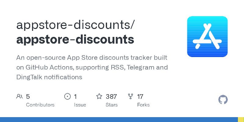 GitHub - appstore-discounts/appstore-discounts: An open-source App Store discounts tracker built on GitHub Actions, supporting…