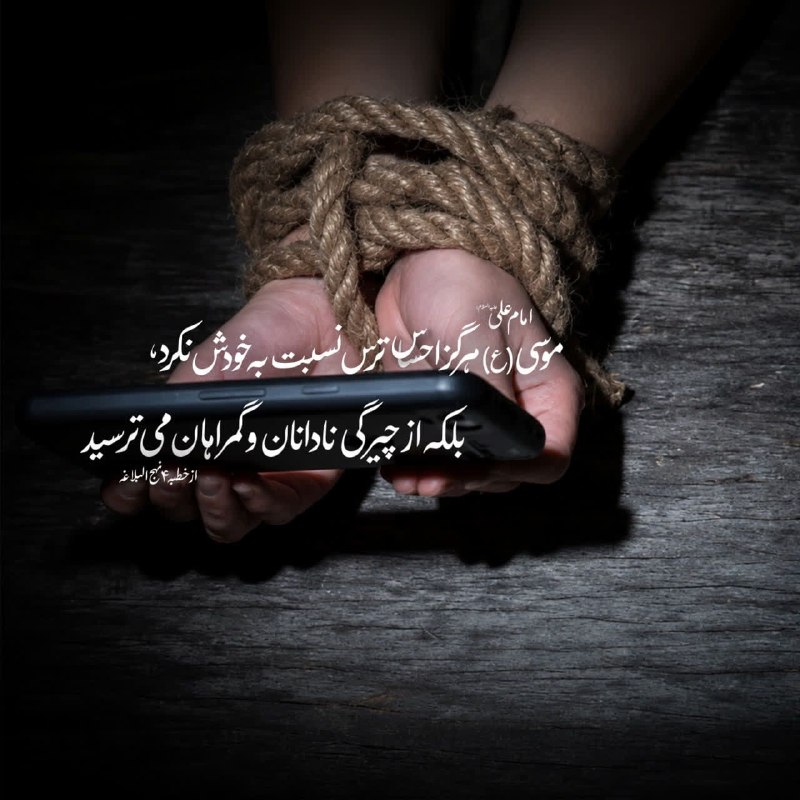 صرفا جهت اطلاع: امام علی علیه السلام:لَمْ يُوجِسْ مُوسَى(ع) خِيفَةً عَلَى نَفْسِهِ بَلْ أَشْفَقَ مِنْ غَلَبَةِ الْجُهَّالِ وَ دُوَلِ الض