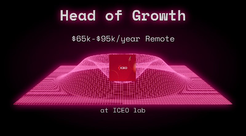 Web3 Head of Growth $65k - $95k Remote at ICEO lab