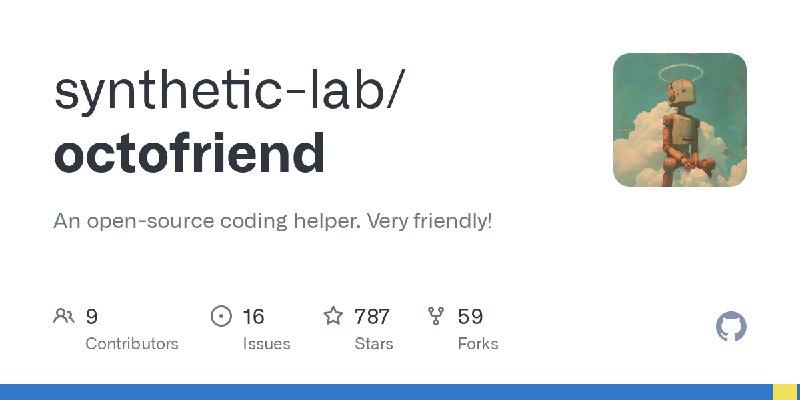 GitHub - synthetic-lab/octofriend: An open-source coding helper. Very friendly!