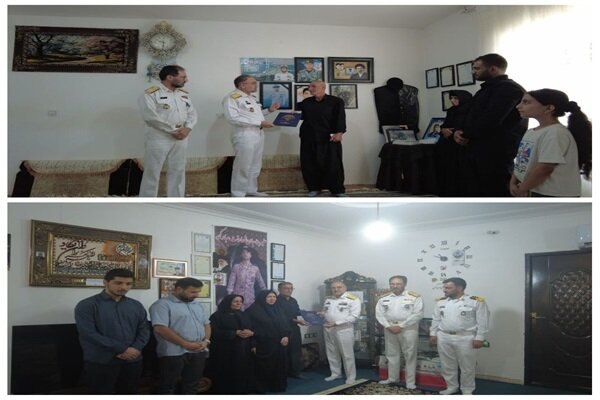 خبرگزاری مهر کرمانشاه: دیدار جانشین نیروی دریایی ارتش با خانواده شهدای ناوشکن دناامیر دریادار بمانی به نمایندگی از فرمانده نیروی دریایی ارتش با