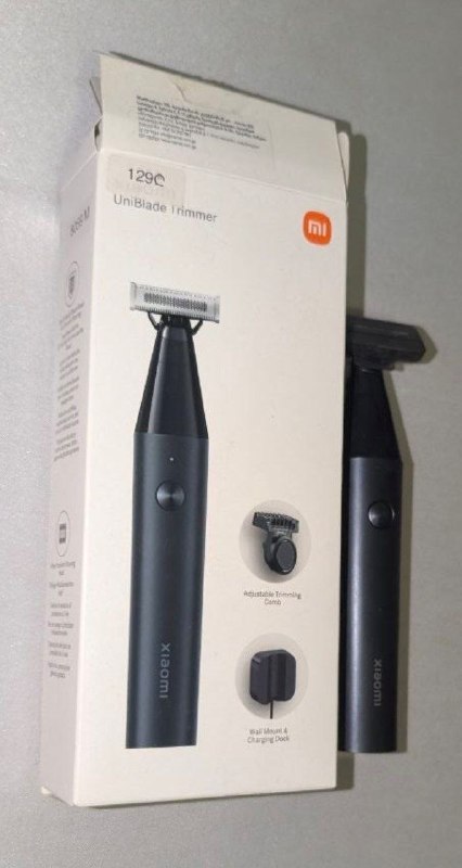 Триммер Xiaomi. Был в качестве подарка — не подошёл. Полный комплект, зарядка и все насадки. Износа — фото 1