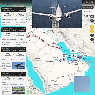 שמי המפרץ הפרסי מלאים כעת בעוצמתו של חיל האוויר האמריקני.