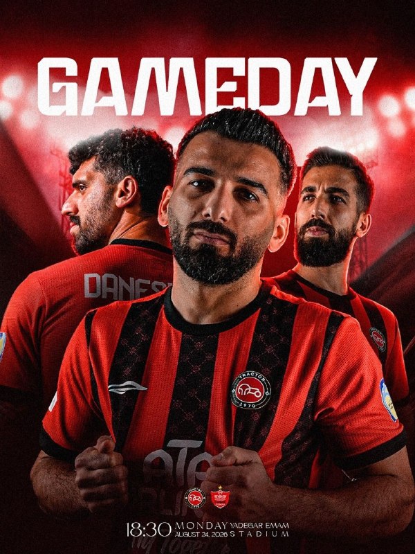 Foot Palang: پوستر تراکتور واسه بازی امروز مقابل پرسپولیسکی میبره به نظرتون؟ #MT @Foot_palang