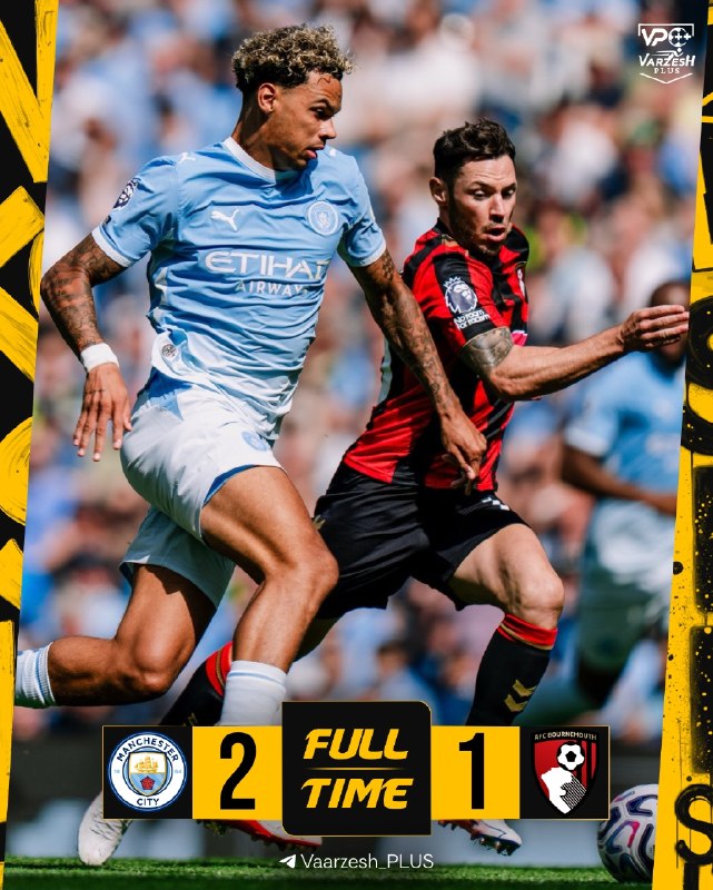 Varzesh+plus | ورزش پلاس: 🤩🤩🤩🤩🤩 هفته اول پریمیرلیگ انگلیس🤩 منچسترسیتی 😃🆚😃 بورنموث 🤩⚽️ گل های بازی :🙂 : تاورنیر{26} | مشاهده گل🙂 : مارکگهی{85} | م