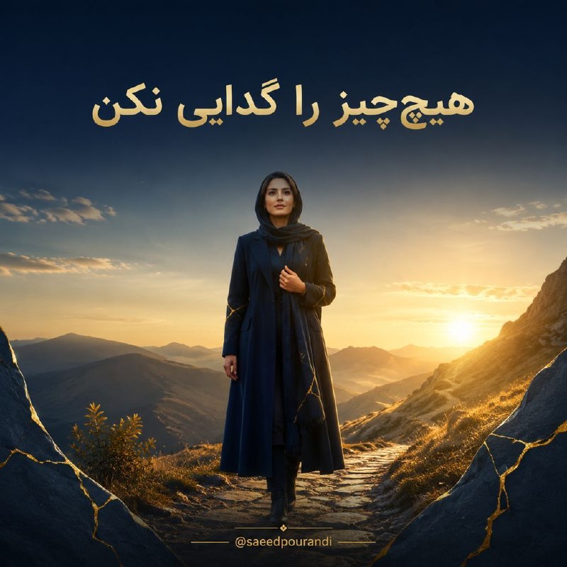 دهكده جهاني موفقيت: هیچ‌چیز را گدایی نکن…نه پول، نه محبت، نه توجه، نه رابطه، نه تأیید دیگران و نه فرصت.برای دیده‌شدن، دوست‌داشته‌شدن یا پذیر