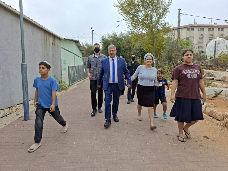 בן גביר ומשפחתו הולכים להצביע בבחירות לכנסת