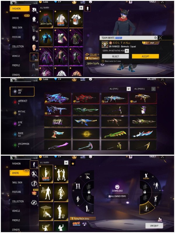 دنیای اکانت فری فایر freefire: 7200. Gh