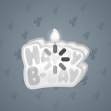 B-Day Candle #1