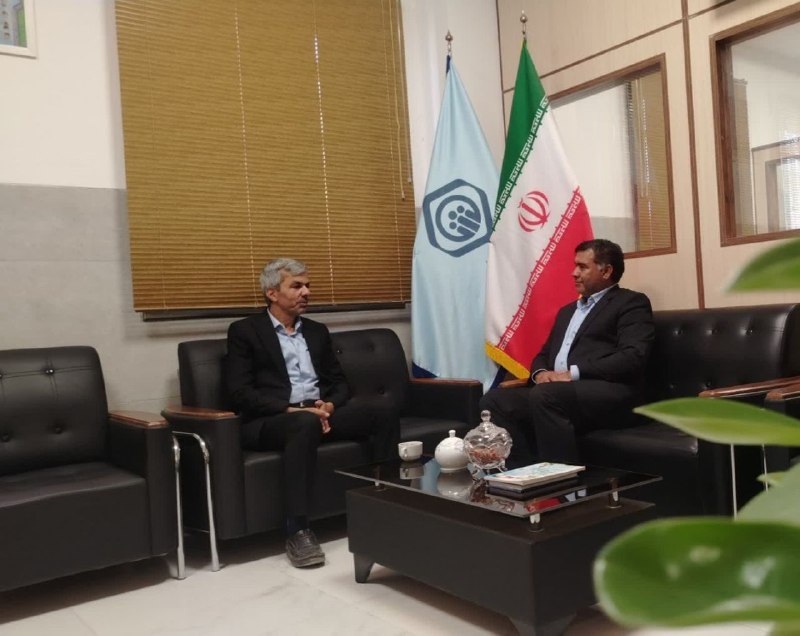 ▂▅▇ ارسک نیـوز ▇▅▂: دیدار وعرض خداقوت شهردار ارسک با رئیس تامین اجتماعی شهرستان بشرویه. به مناسبت هفته تأمین اجتماعی، مهندس ارزه‌گر، شهردار 