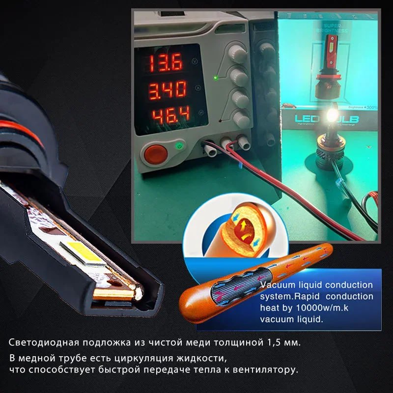 F3 90W H7 Led Canbus 20000LM Фара высокой мощности H1 H4 H8 H11 9005 9006 Hb3 9004 9007 H13 9012 Све 2