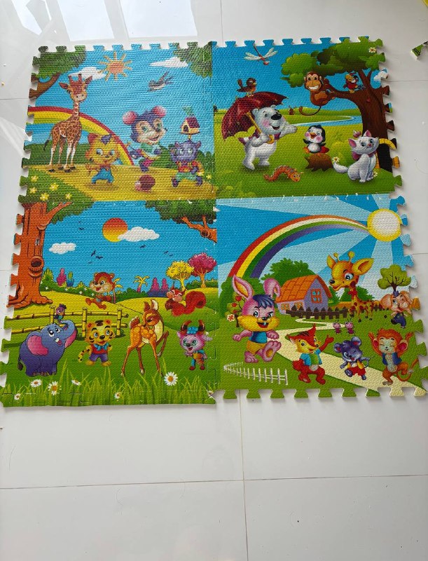 Детские игровые коврики! Хорошая защита от ударов, не скользят, не толстые.