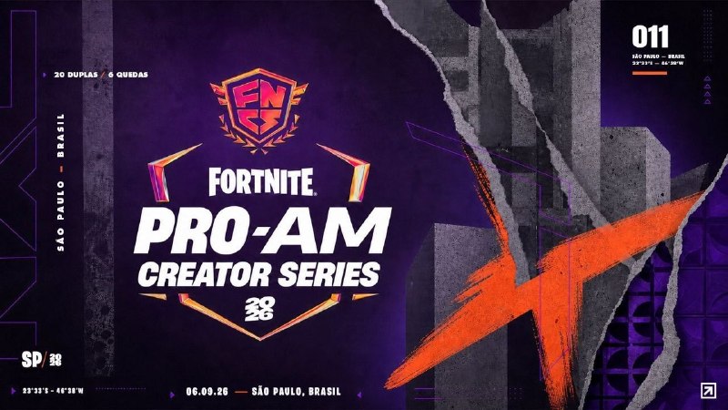 Fortnite DL: 📥 | News !🧩| سری PRO-AM برمیگرده و 6 سپتامبر اینبار قراره تو سائو پائولو برزیل برگزار بشه 👀🗂| #Fortnite | #News🏰 | Join