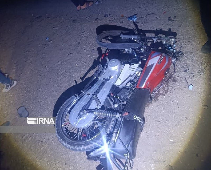 🔸 The collision of the train with the motorcycle left a three-meter scar in Nehwand