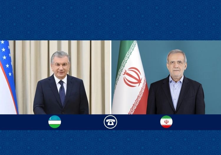 He said a phone call between the presidents of Iran and Uzbekistan