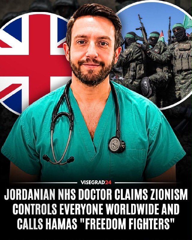 רופא החירום הבריטי-ירדני של NHS, נאדים קרואו, שהושעה מבית החולים המלכותי החופשי בלונדון באוגוסט 2024, הואשם בהפצת תיאוריות קונספירציה אנטישמיות, בהשוואה בין ישראל לגרמניה הנאצית, בשיתוף פוסטים שאופיינו על ידי עמית כחוגגת חמאס, וקריאה למשטרה לחקור את הרב אפרים רביבי בריטניה מירבי.
