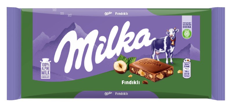 Milka Fındıklı Tablet Çikolata 80g