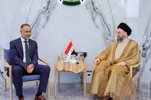 تحولات جهان اسلام: #عراق #آمریکا🔹سید عمار الحکیم، رهبر جریان حکمت ملی عراق، در دیدار با جاشوا هریس، سرپرست سفارت آمریکا در بغداد، با اشاره 