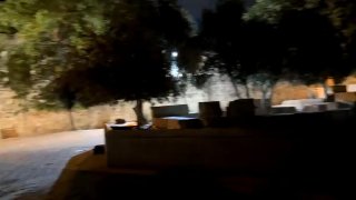 The road to Al-Aqsa at dawn..