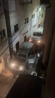 דחוף: כוחות הכיבוש עוצרים צעיר במהלך הפשיטה שלהם לתוך העיירה יאבד, דרומית מערבית לג'נין.