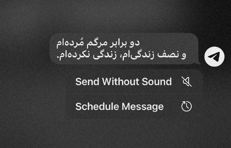 『 سیاصفید 』: پسرررررکاش اینقدر حق نمی‌نوشتی :))))@textmood