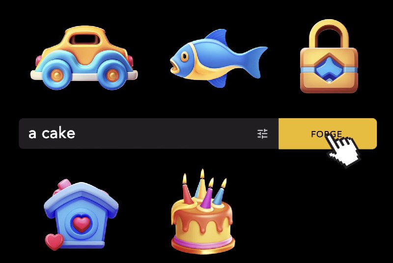 解放游戏设计者的生产力工具，让AI根据现有素材快速生成相同风格的游戏道具图片，支持局部编辑、生成、替换