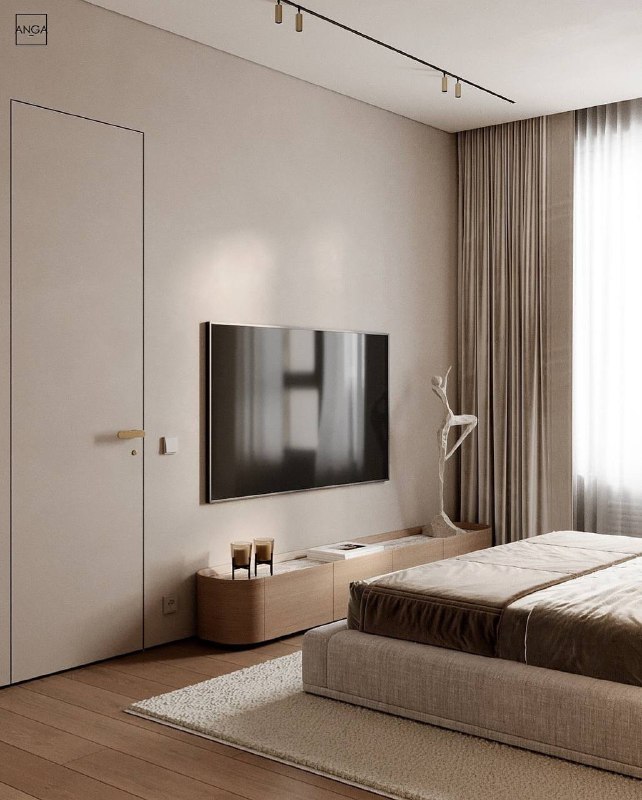 Элегантна спальня в спокойных оттенках | Дизайн | Интерьер | Ремонт - изображение 6 - элегантна, спальня, спокойных